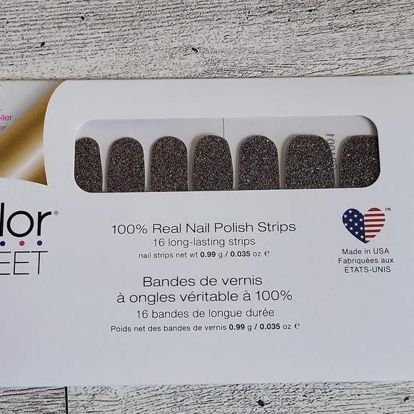 Mind Matters Color Street Unopened dark silvery gray glitter shade Sparkle - Picture 2 of 6